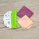 New Born Baby Cap and Face Towel Set